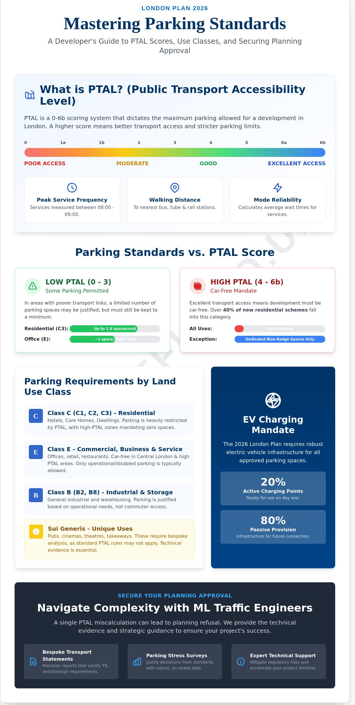 London Car Parking Requirements: The 2026 Guide to PTAL and Land Use Classes