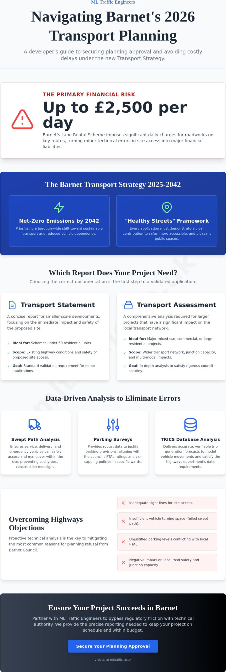 Transport Planning Consultants Barnet: Securing 2026 Planning Approvals