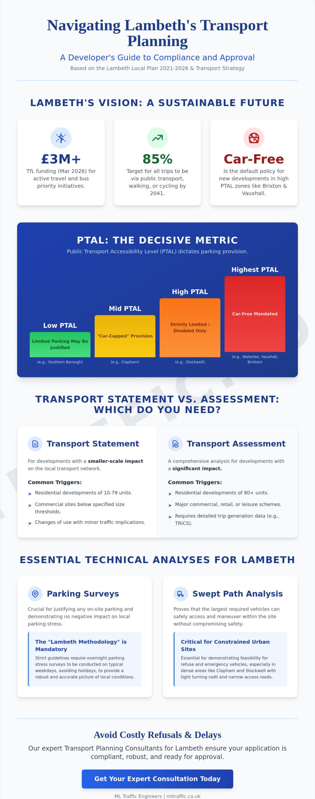 Transport Planning Consultants Lambeth: Navigating Local Planning Requirements in 2026