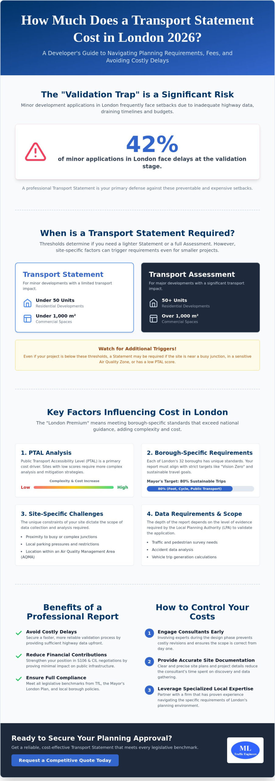 How Much Does a Transport Statement Cost in London (2026 Guide)