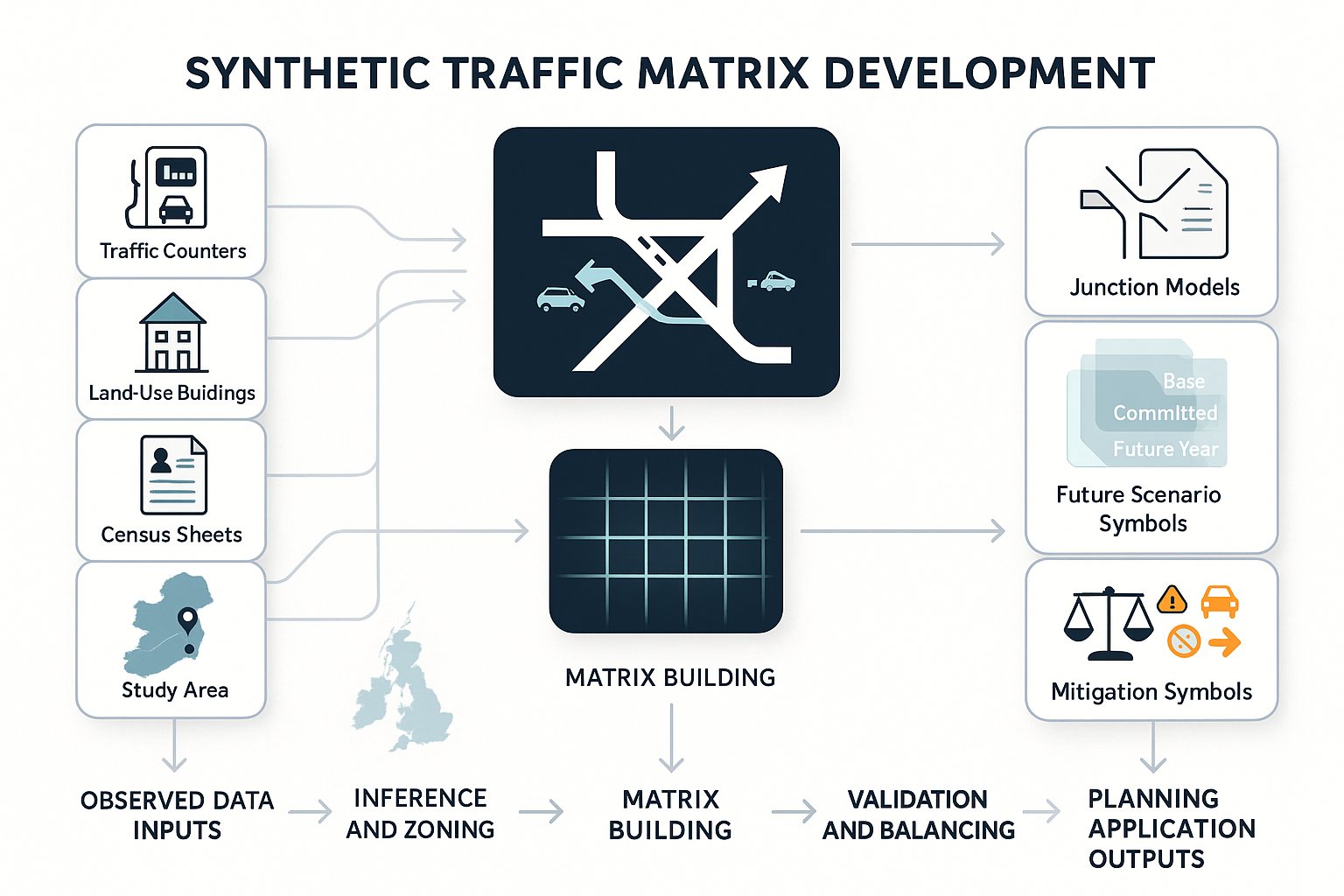 Synthetic Traffic Matrix Development: A Practical Guide For Planning-Led Transport Assessments In 2026