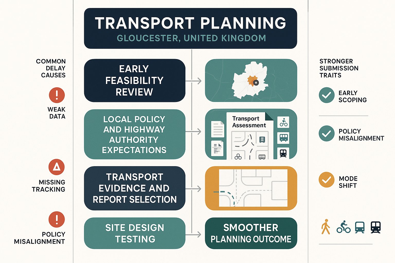 Transport Planning In Gloucester: A Practical Guide To Assessments, Access, And Planning Success In 2026