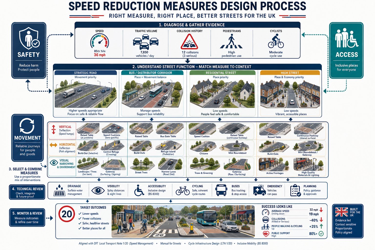 Speed Reduction Measures Design: A Practical Guide For Safer, Policy-Compliant Streets In 2026