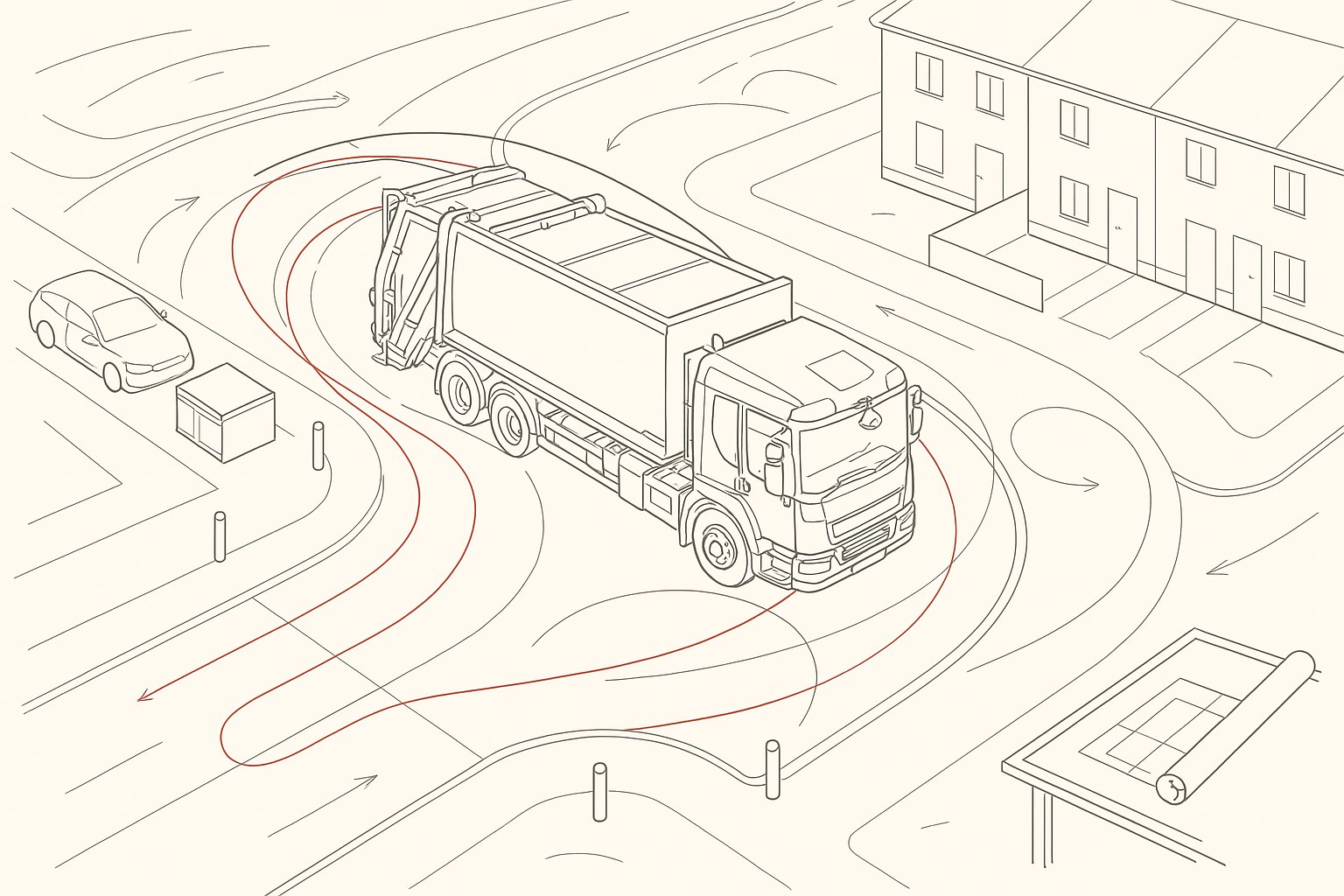 Refuse Vehicle Swept Path Analysis: How To Prove Waste Collection Access For Planning In 2026