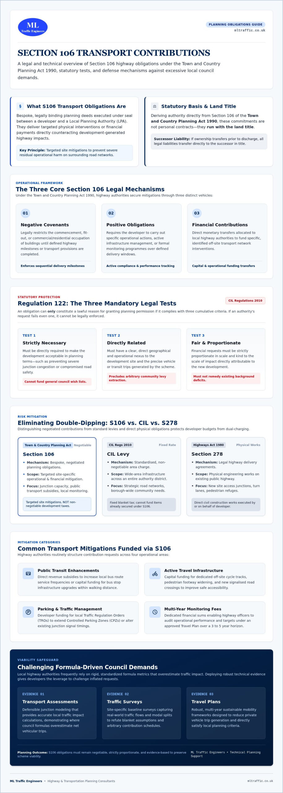 What Are Section 106 Transport Contributions? A 2026 Developer Guide