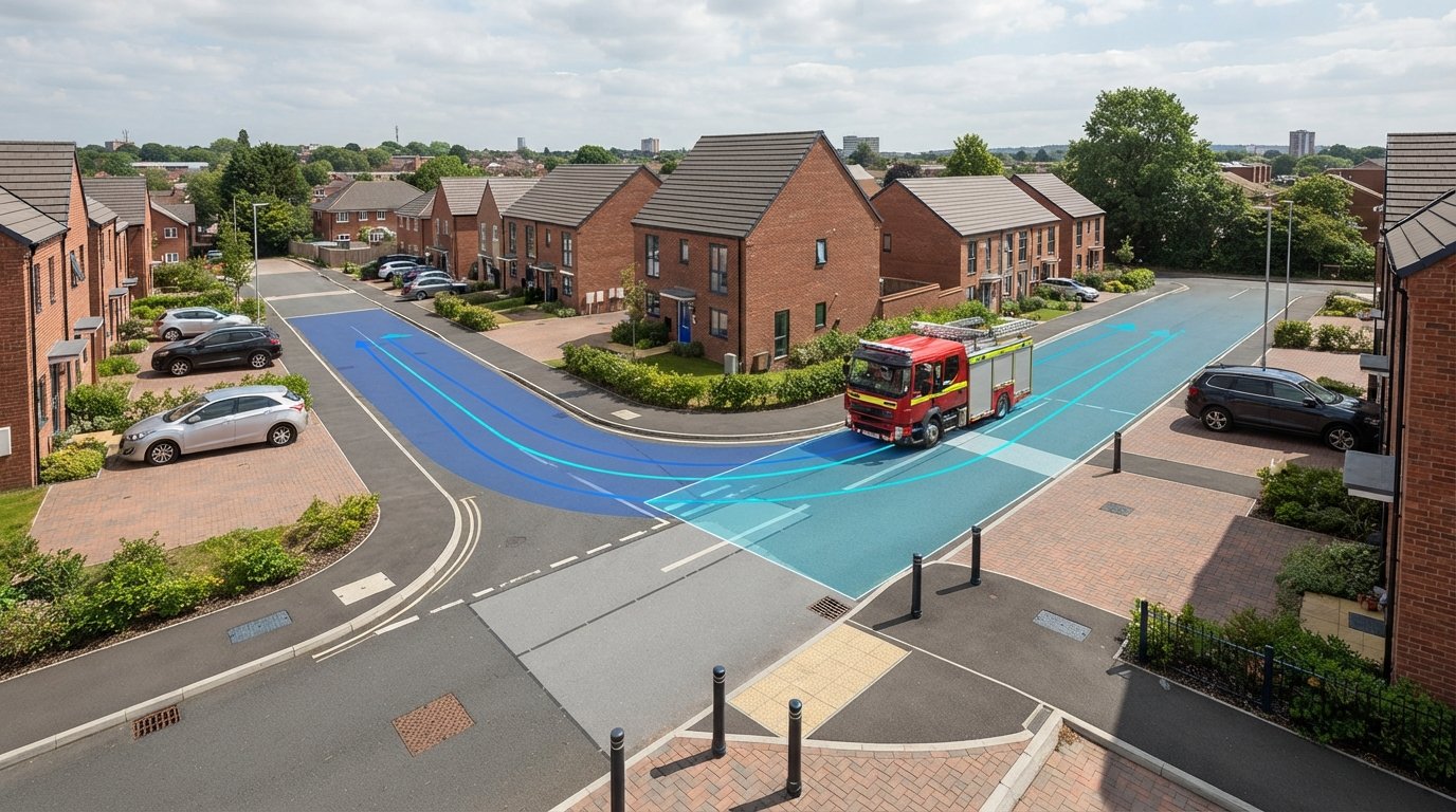 Fire Tender Swept Path Analysis Requirements UK: The 2026 Developer's Guide