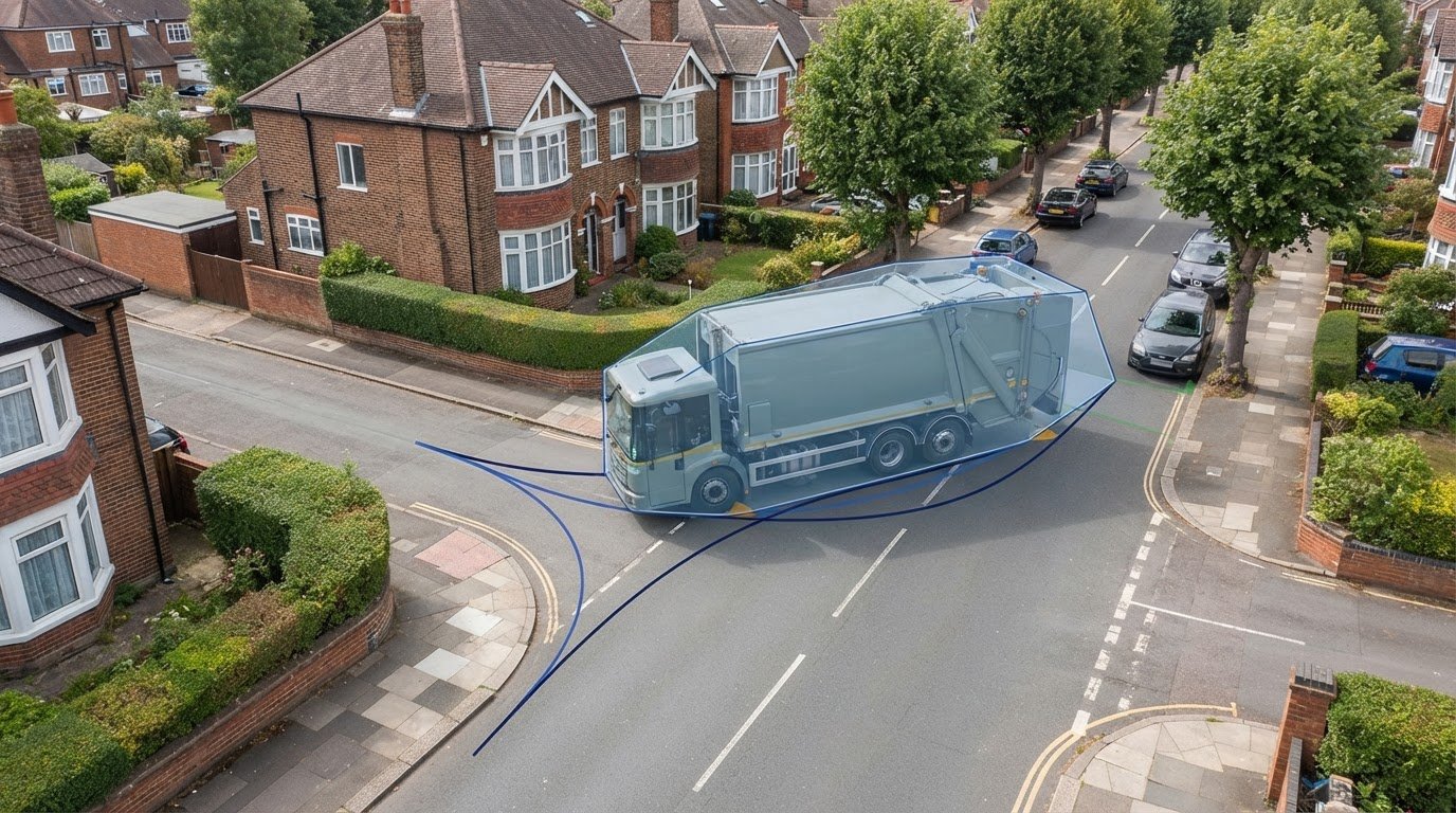 Swept Path Analysis for Residential Roads and Junctions